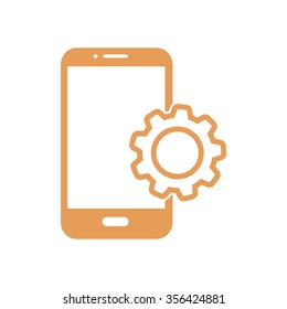 Smart phone services icon.