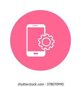 Smart phone services icon.