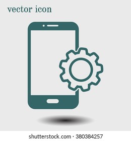Smart phone services icon.