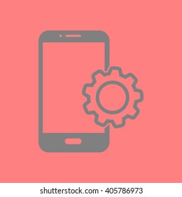 Smart phone services icon.