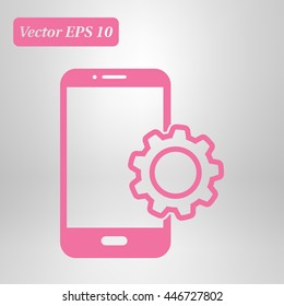 Smart phone services icon.