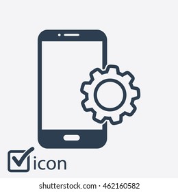 Smart phone services icon.