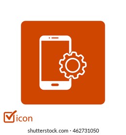 Smart phone services icon.