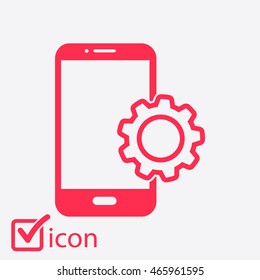 Smart phone services icon.
