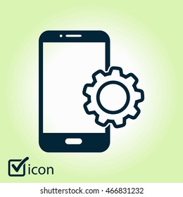 Smart phone services icon.