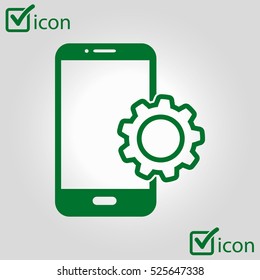 Smart phone services icon.
