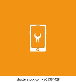 Smart phone services icon.