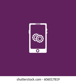 Smart phone services icon.