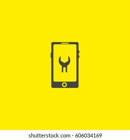 Smart phone services icon.