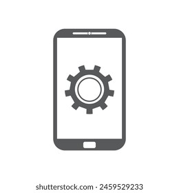 
Ilustración vectorial de iconos de Configuraciones de smartphone