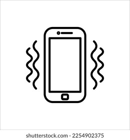Smart phone in silent mode icon. Smartphone on vibration mode icon. Phone airplane