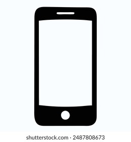 smart phone silhouette, contemporary and dynamic tech graphics