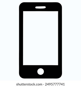 smart phone silhouette, contemporary and dynamic tech graphics