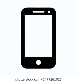 smart phone silhouette vector art