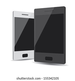 smart phone simple design. concept. vector illustration