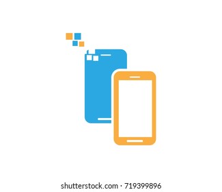 Smart Phone Technology Logo Design Template