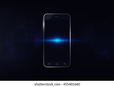 smart phone technology, network connect vector illustration