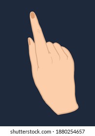 Smart Phone Touch Hand Vector Design 