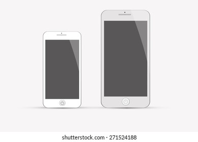 Smart phone two size big and small vector design.