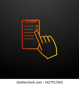 smart phone user nolan icon. Elements of mobile banking set. Simple icon for websites, web design, mobile app, info graphics