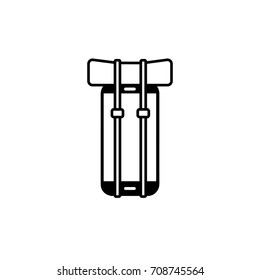 Smart phone vector design backpack image