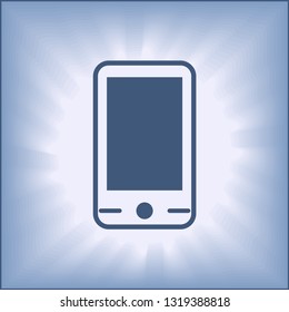 smart phone vector drawing isolated transparent background