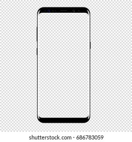smart phone vector drawing isolated transparent background