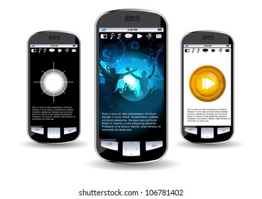 Teléfono inteligente. eps10 vectoriales