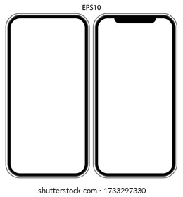 smart phone vector , frame vector , smartphone,Realistic smartphone mockup. display isolated templates, Vector mobile device concept