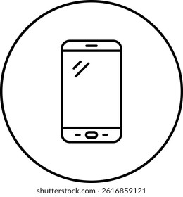 Smart Phone vector icon. Can be used for printing, mobile and web applications.