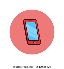 Icono del Vector del teléfono inteligente, símbolo plano del diseño