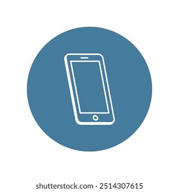 Icono del Vector del teléfono inteligente, símbolo plano del diseño