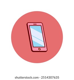 Smart phone vector icon, flat design symbol