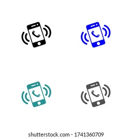 diseño plano de la ilustración vectorial de la ilustración vectorial del icono del teléfono inteligente.