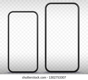 Smart Phone vector illustration with transparent screen