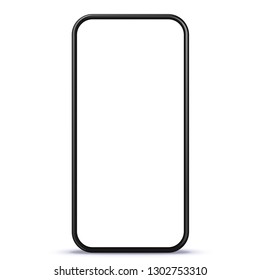 Smart Phone vector illustration with white blank screen