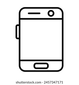Smartphone Vektorgrafik Line Icon Design