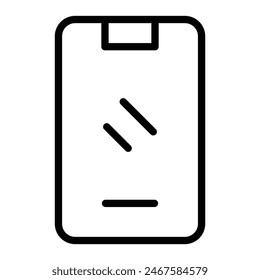 Smartphone Vektorgrafik Line Icon Design