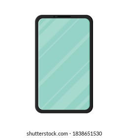 Vector de teléfono inteligente. Teléfono inteligente con fondo blanco.
