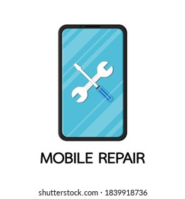Smart phone vector. Smart phone on white background.
