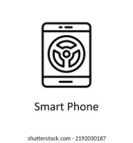  Ilustración de diseño de iconos de vector de Smart Phone en fondo blanco. Archivo EPS 10