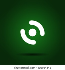 Smart phone vibrating icon. Modern minimalist mobile app flat simple icon.