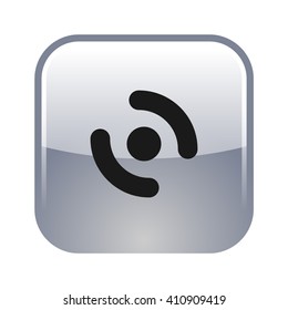 Smart phone vibrating icon. Modern minimalist mobile app flat simple icon.