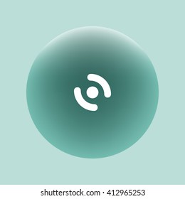 Smart phone vibrating icon. Modern minimalist mobile app flat simple icon.