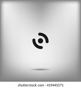 Smart phone vibrating icon. Modern minimalist mobile app flat simple icon.