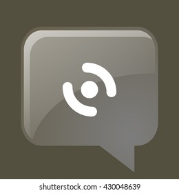 Smart phone vibrating icon. Modern minimalist mobile app flat simple icon.