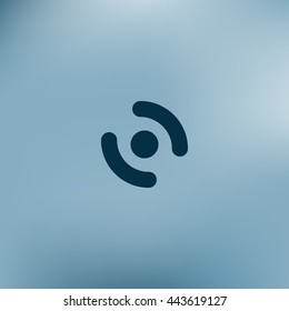 Smart phone vibrating icon. Modern minimalist mobile app flat simple icon.