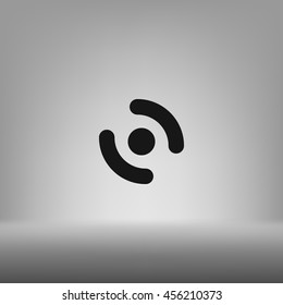 Smart phone vibrating icon. Modern minimalist mobile app flat simple icon.