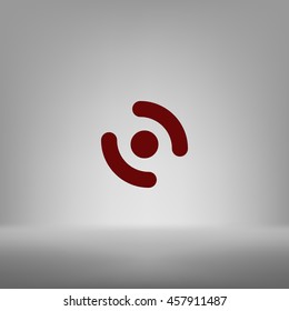 Smart phone vibrating icon. Modern minimalist mobile app flat simple icon.