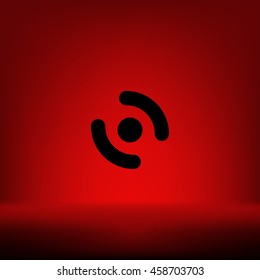 Smart phone vibrating icon. Modern minimalist mobile app flat simple icon.